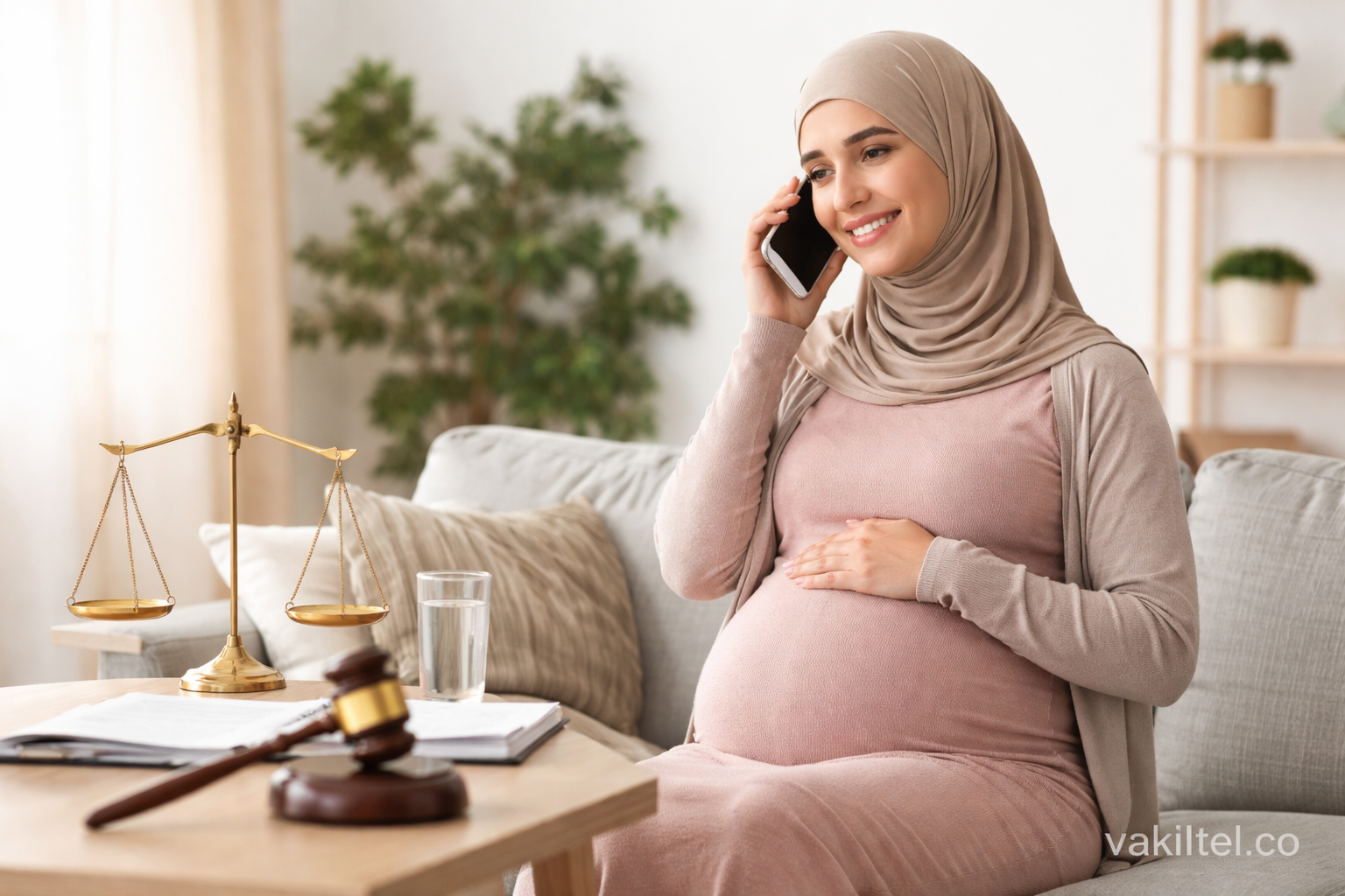 مشاوره حقوقی تلفنی برای نفقه زن باردار