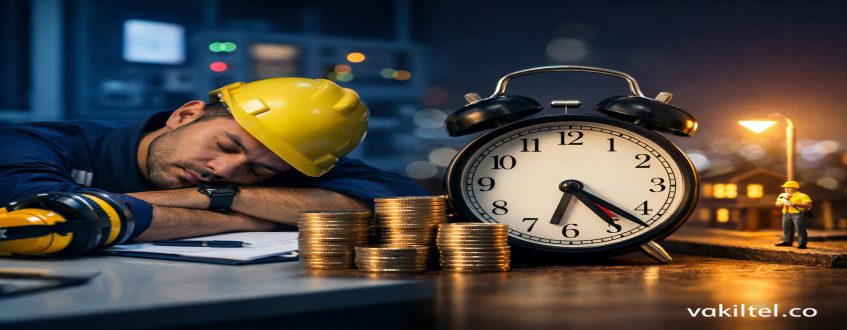 مشاوره حقوقی تلفنی درباره اضافه‌کاری و حق شیفت