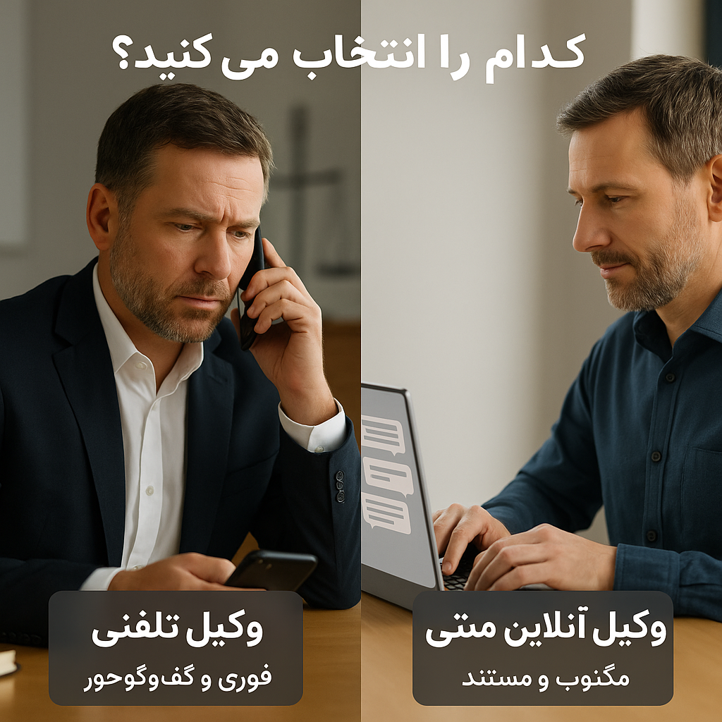 وکیل تلفنی یا آنلاین 